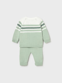 Conj. calça tricot Alga (Verde Tropa)  para Bebé Menino - Mayoral