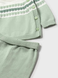 Conj. calça tricot Alga (Verde Tropa)  para Bebé Menino - Mayoral