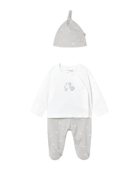 Set prenda conj. Gorro Prata (Cinza Claro)  para Bebé Menino - Mayoral