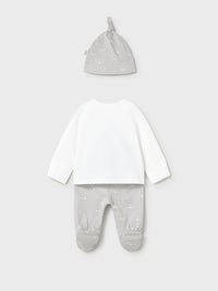 Set prenda conj. Gorro Prata (Cinza Claro)  para Bebé Menino - Mayoral
