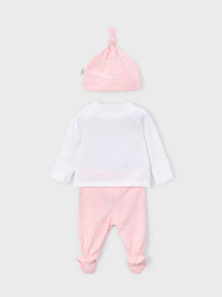 Set prenda conj. Gorro Rosa baby (Rosa Bébé)  para Bebé Menina - Mayoral