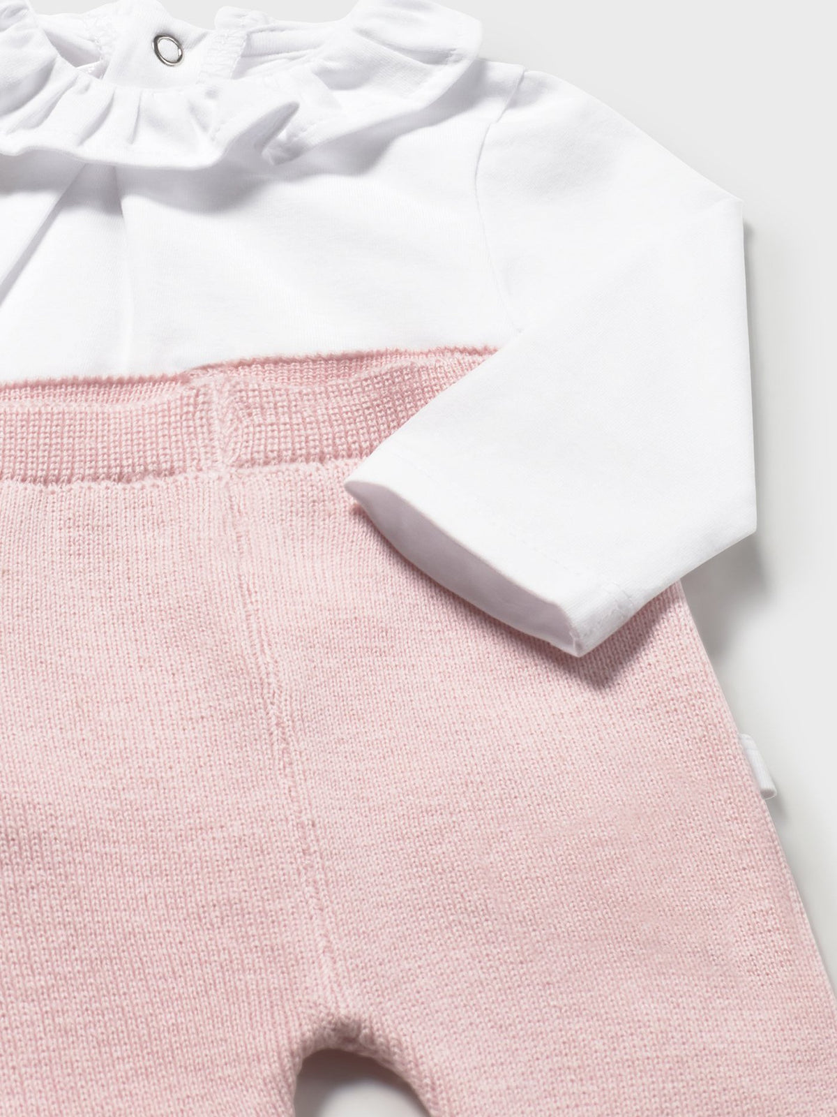Conj. 3 peças tricô Quartzo (Rosa Bébé)  para Bebé Menina - Mayoral