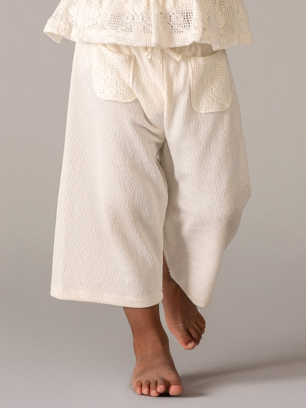 Conj. calça combinada Crú (Creme / Pérola)  para Bebé Menina - Mayoral