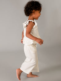 Conj. calça combinada Crú (Creme / Pérola)  para Bebé Menina - Mayoral