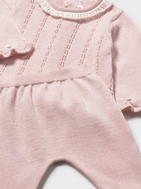 Conj.polaina tricot Quartzo (Rosa Bébé)  para Bebé Menina - Mayoral