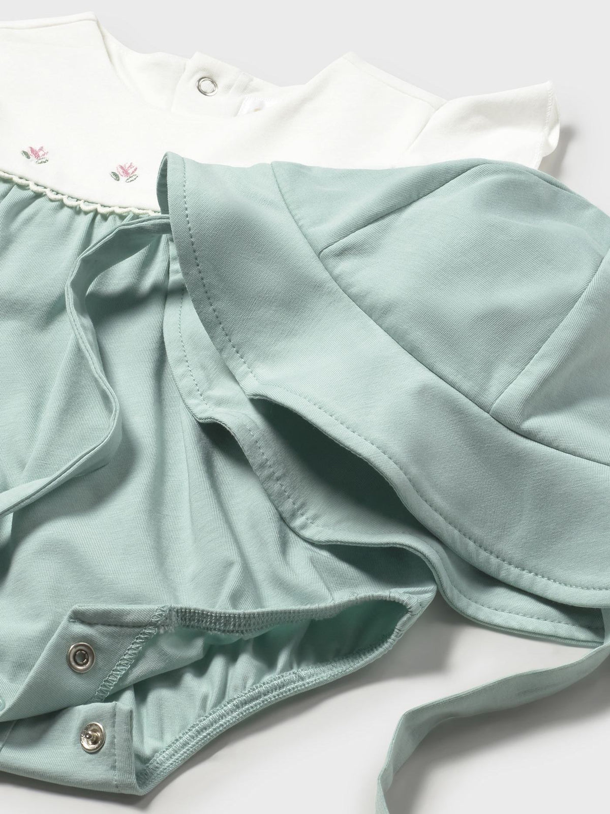 Conj. Babygrow chapéu Aqua (Verde Água)  para Bebé Menina - Mayoral