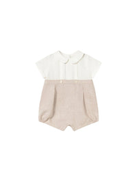Babygrow cerimónia Trigo (Bege)  para Bebé Menino - Mayoral