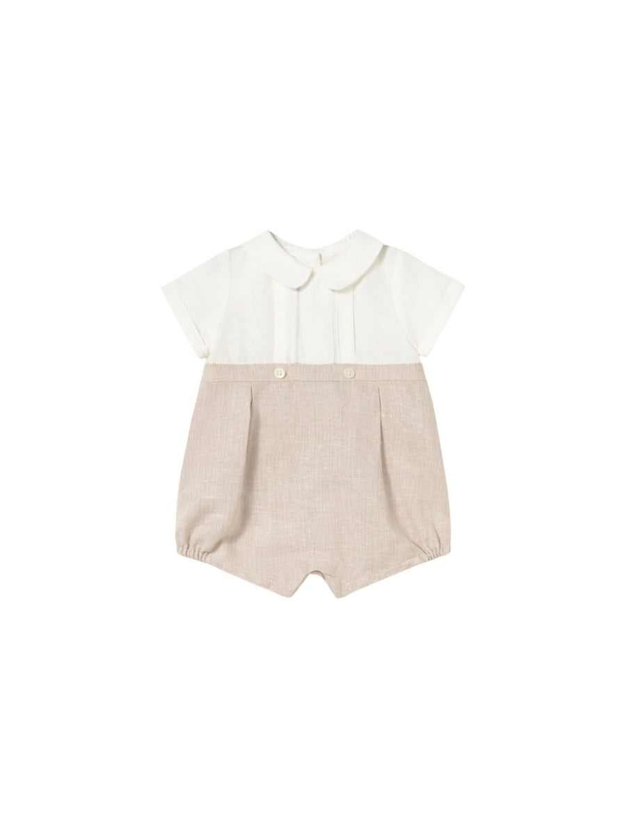 Babygrow cerimónia Trigo (Bege)  para Bebé Menino - Mayoral