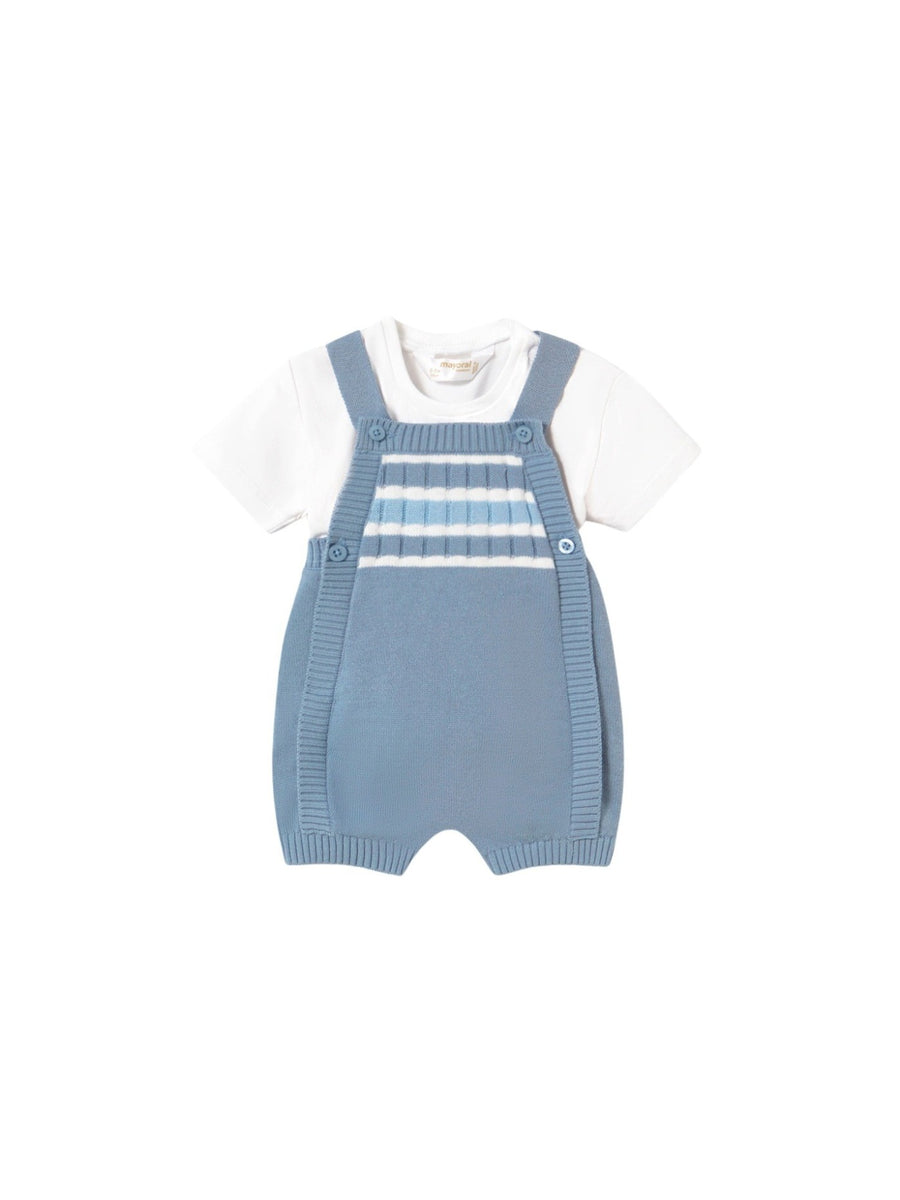 Conj. jardineira / camisa Atlantis (Azul Céu)  para Bebé Menino - Mayoral