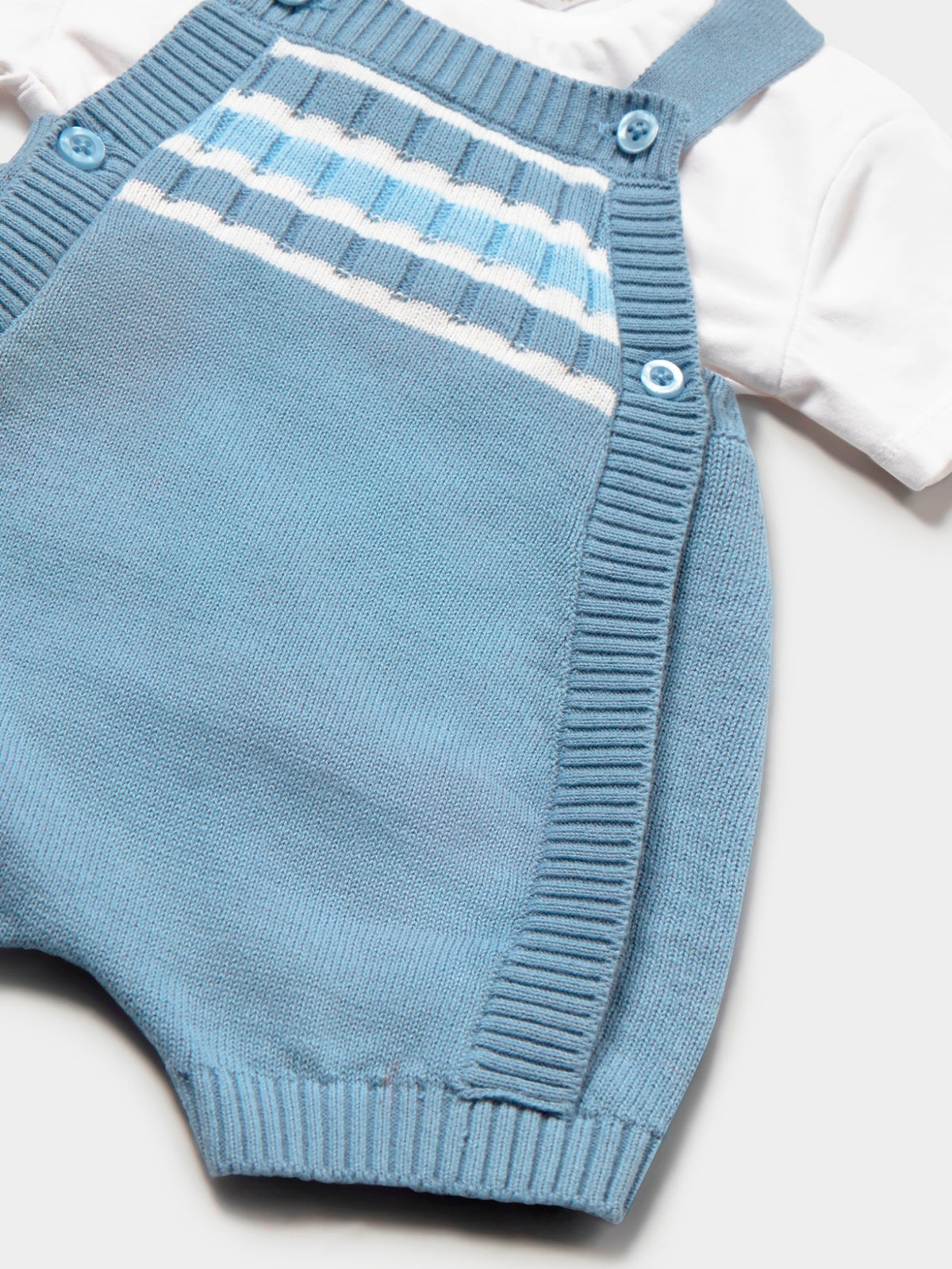 Conj. jardineira / camisa Atlantis (Azul Céu)  para Bebé Menino - Mayoral