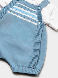 Conj. jardineira / camisa Atlantis (Azul Céu)  para Bebé Menino - Mayoral