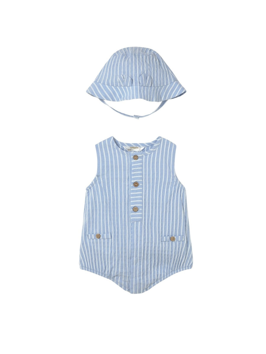Fato bebé e gorro Azul céu (Azul)  para Bebé Menino - Mayoral