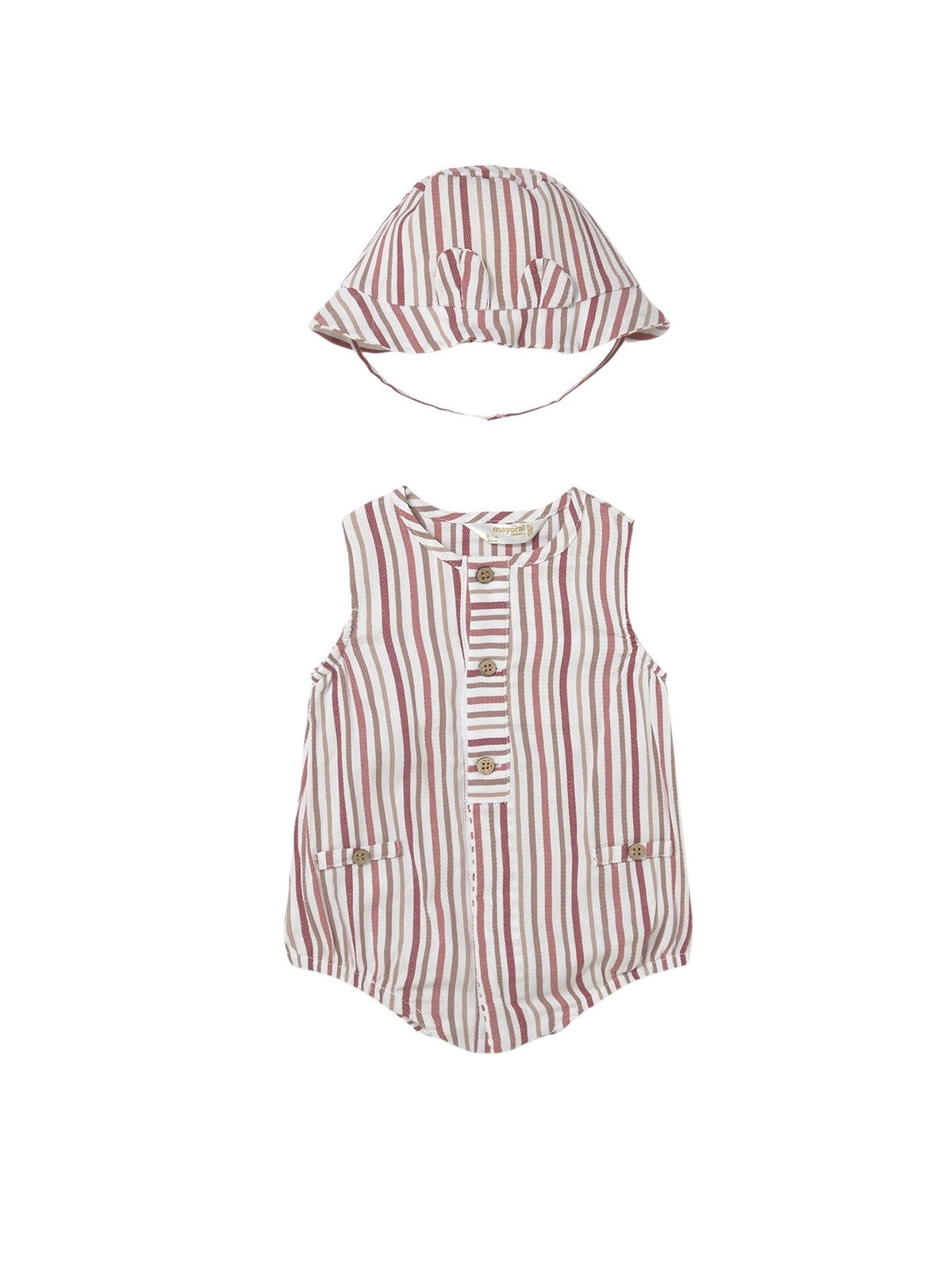 Fato bebé e gorro Terracota (Tijolo)  para Bebé Menino - Mayoral