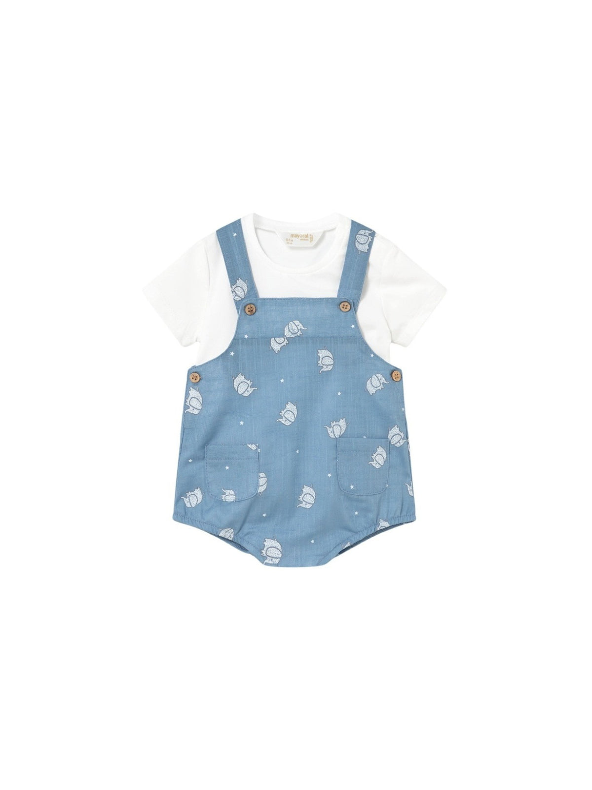 Conj. jardineira/blusa Marea (Azul)  para Bebé Menino - Mayoral