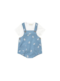 Conj. jardineira/blusa Marea (Azul)  para Bebé Menino - Mayoral