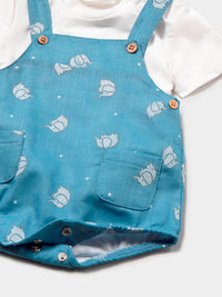 Conj. jardineira/blusa Marea (Azul)  para Bebé Menino - Mayoral