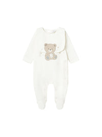 Babygrow / babete Crú (Creme / Pérola)  para Bebé Menino - Mayoral