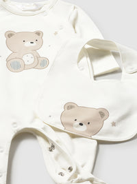 Babygrow / babete Crú (Creme / Pérola)  para Bebé Menino - Mayoral