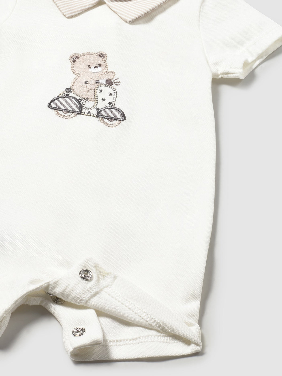 Set 2 babygrows Crú (Creme / Pérola)  para Bebé Menino - Mayoral