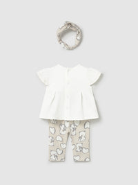 Conj.leggings Trigo (Bege)  para Bebé Menina - Mayoral