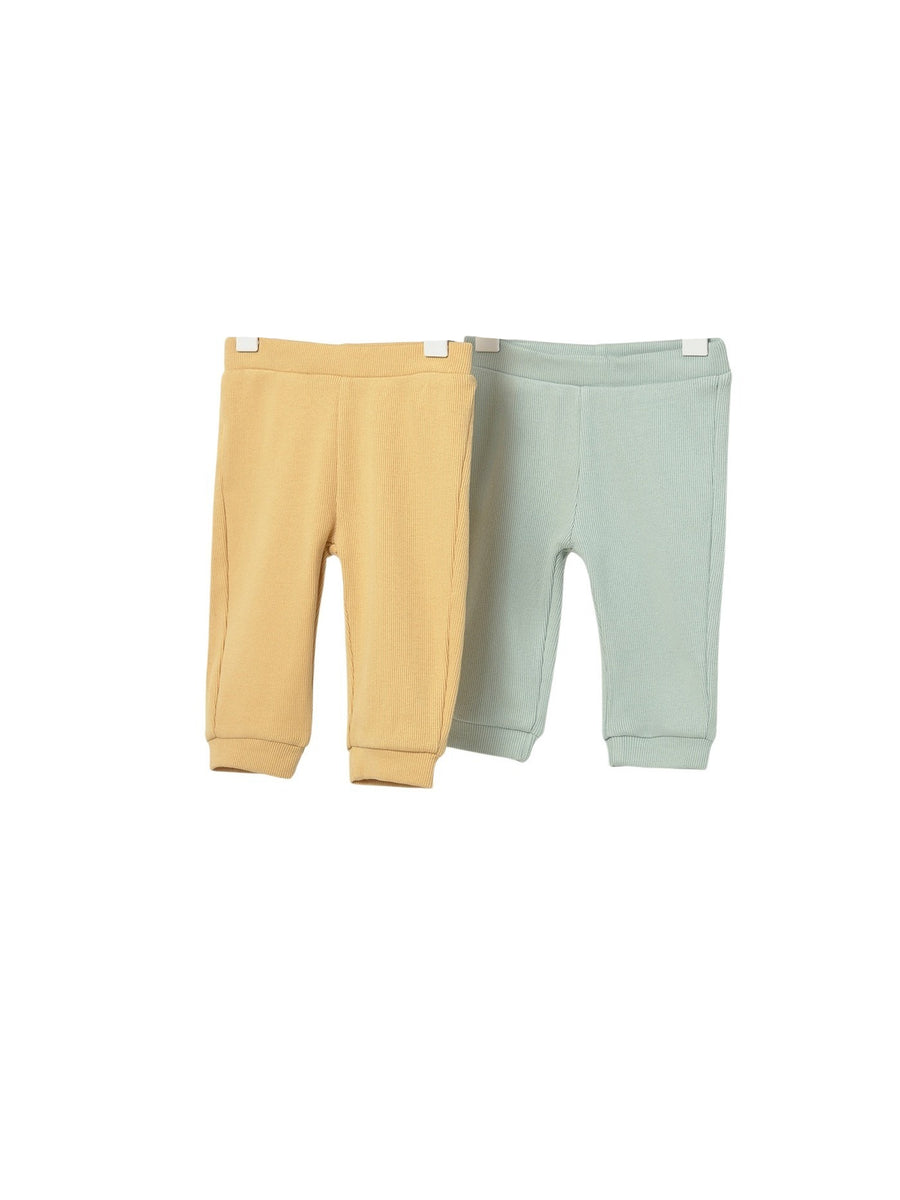 Pack 2 leggings Menta (Verde seco)  para Bebé Menino - Mayoral
