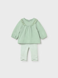 Conj. leggings 4 m/l Alga (Verde Tropa)  para Bebé Menina - Mayoral