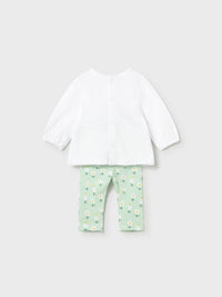 Conj. leggings 4 m/l Alga (Verde Tropa)  para Bebé Menina - Mayoral