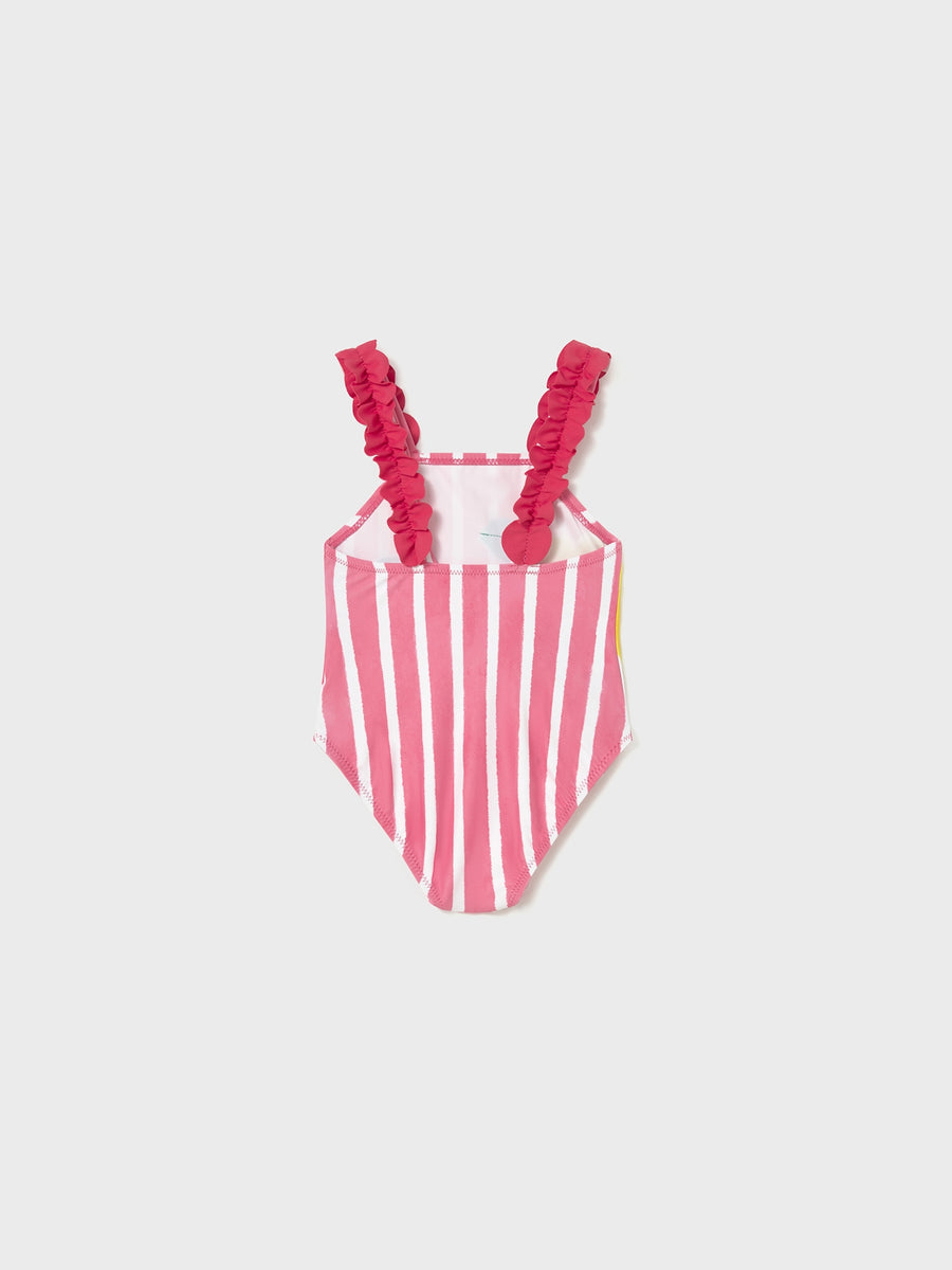 Fato banho gráfica Hibisco (Fúcsia)  para Bebé Menina - Mayoral
