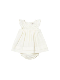 Vestido Cerámica (Creme / Pérola)  para Bebé Menina - Mayoral