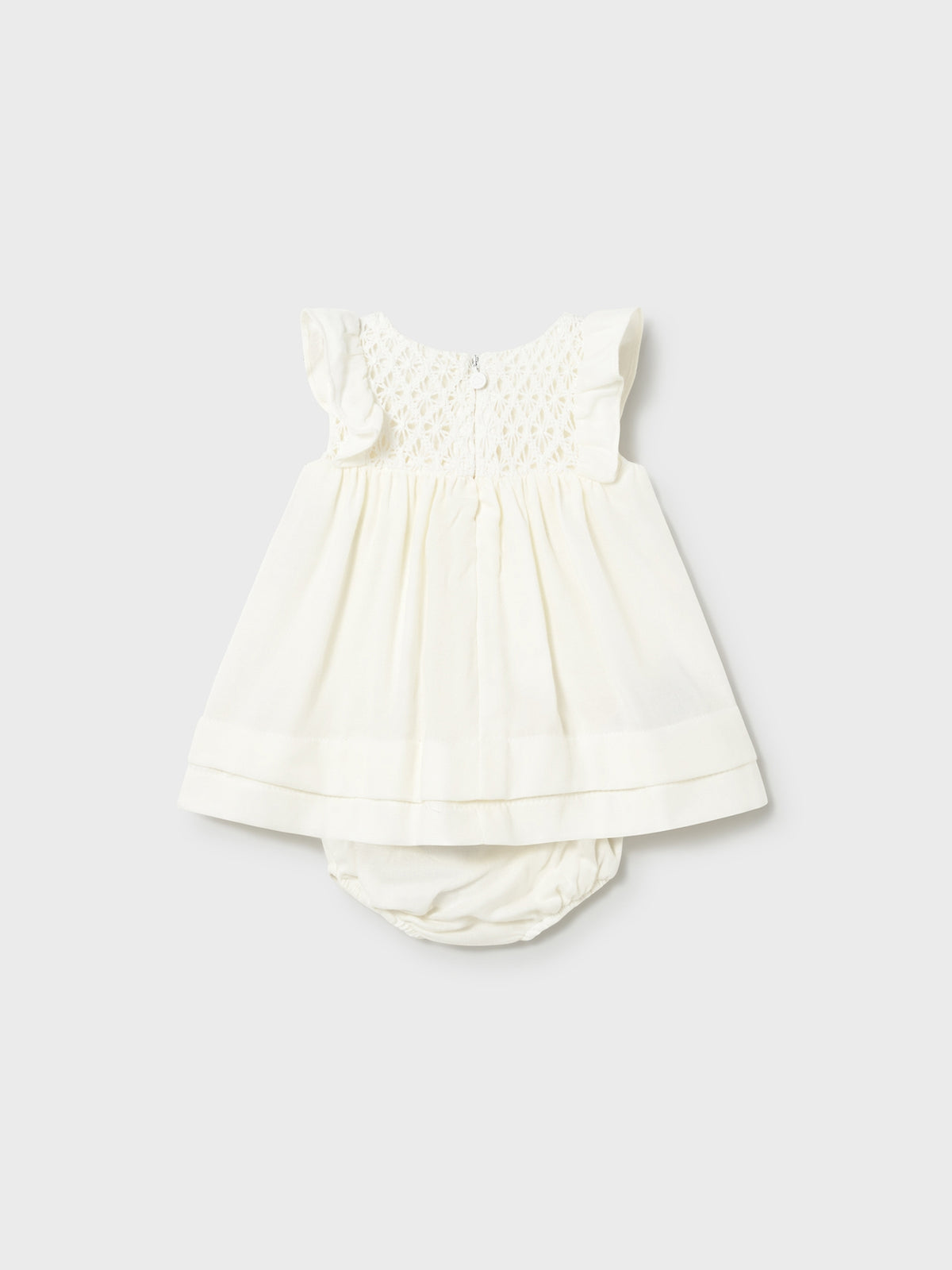 Vestido Cerámica (Creme / Pérola)  para Bebé Menina - Mayoral