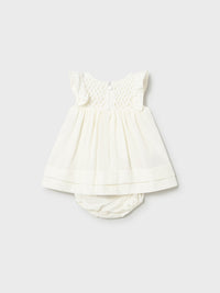 Vestido Cerámica (Creme / Pérola)  para Bebé Menina - Mayoral
