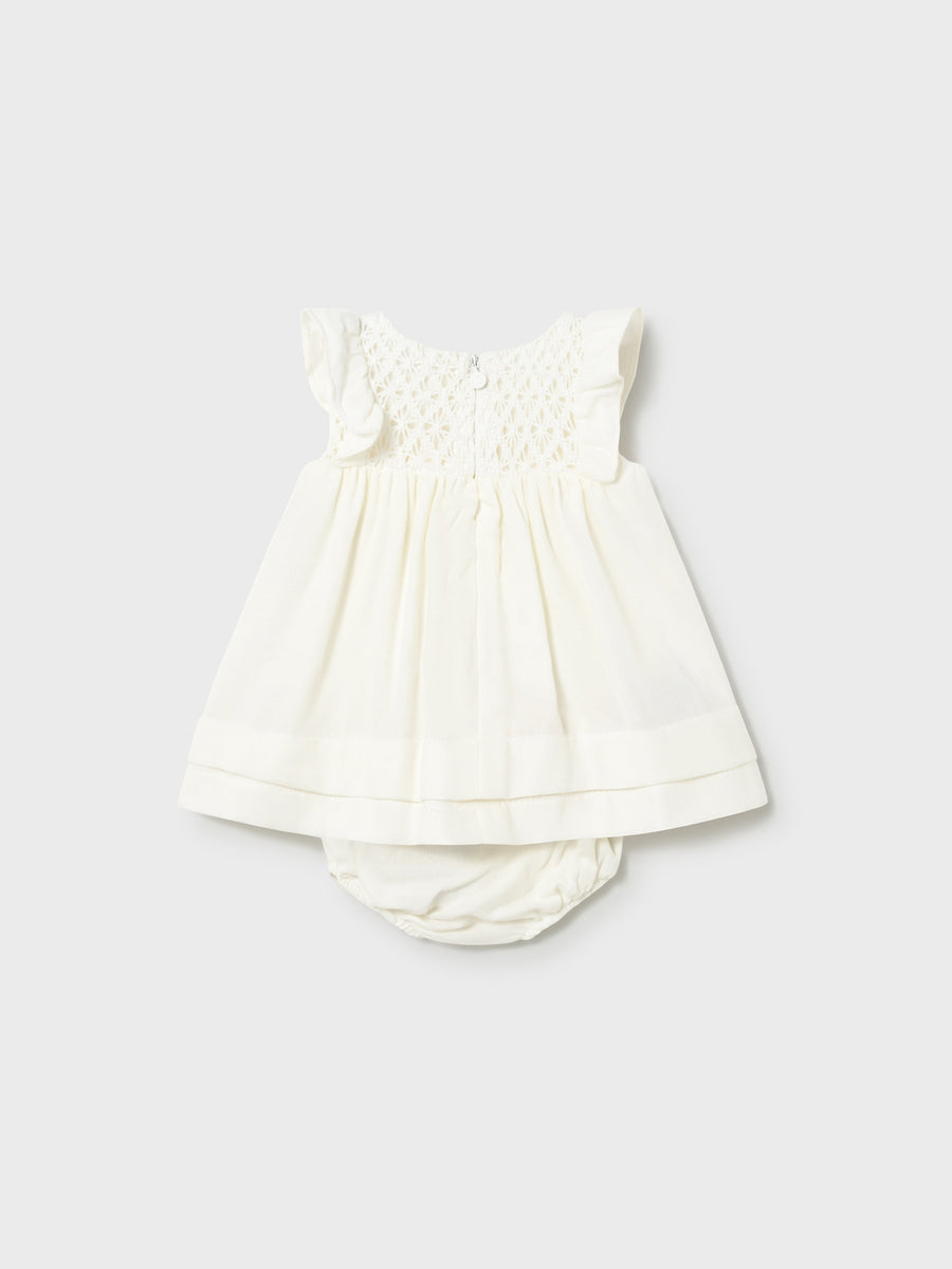 Vestido Cerámica (Creme / Pérola)  para Bebé Menina - Mayoral