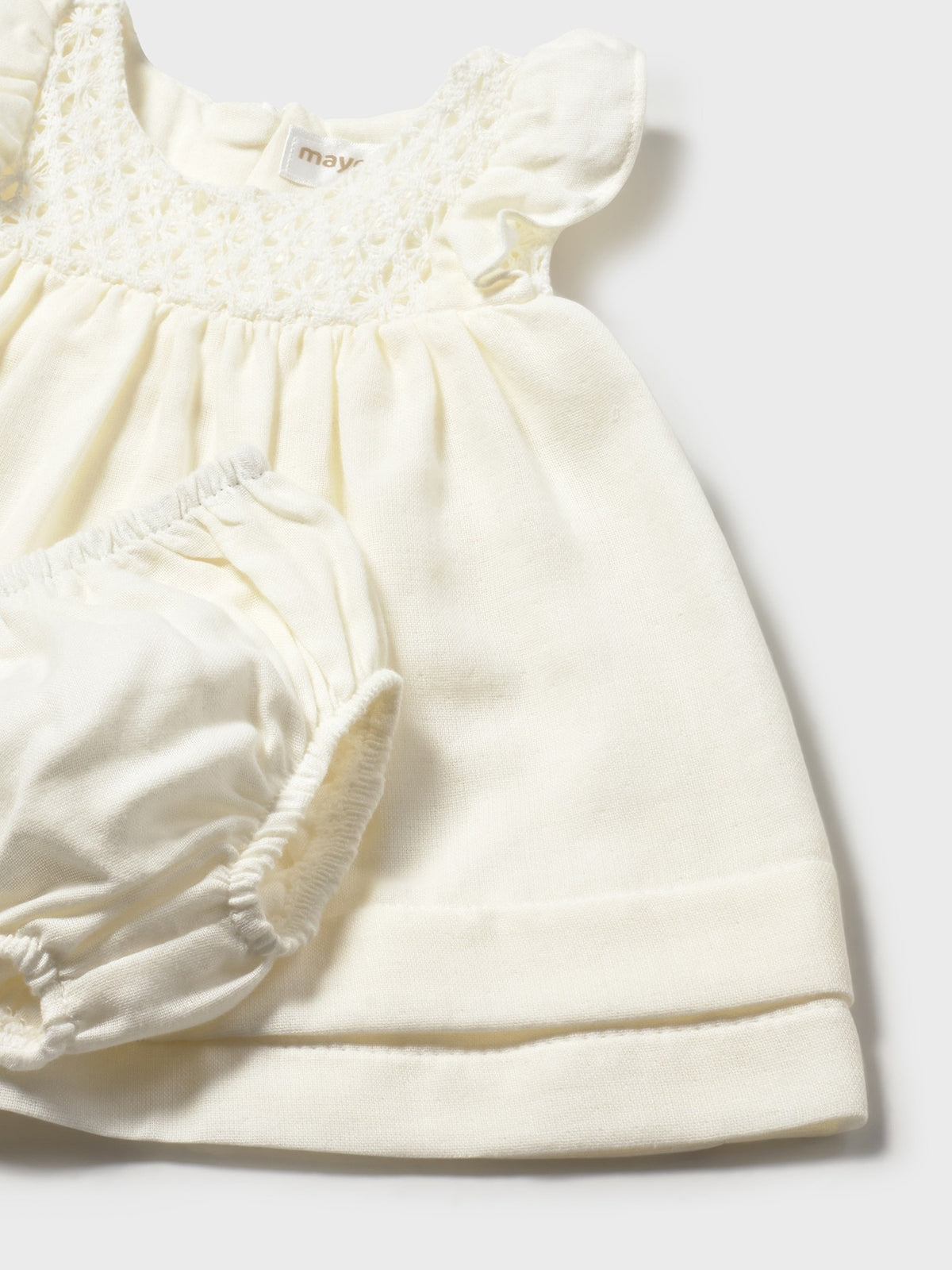 Vestido Cerámica (Creme / Pérola)  para Bebé Menina - Mayoral