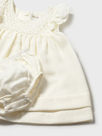 Vestido Cerámica (Creme / Pérola)  para Bebé Menina - Mayoral