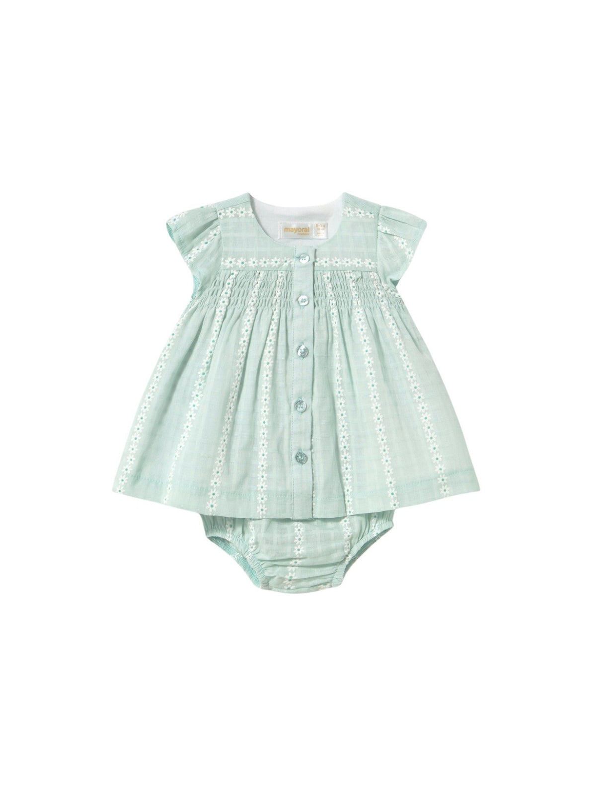 Vestido tule Aqua (Verde Água)  para Bebé Menina - Mayoral