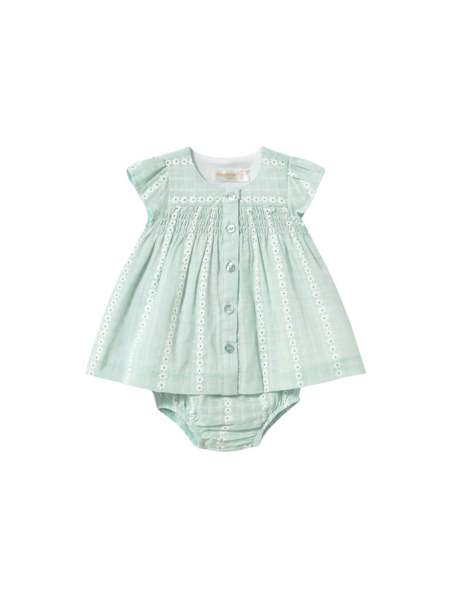 Vestido tule Aqua (Verde Água)  para Bebé Menina - Mayoral