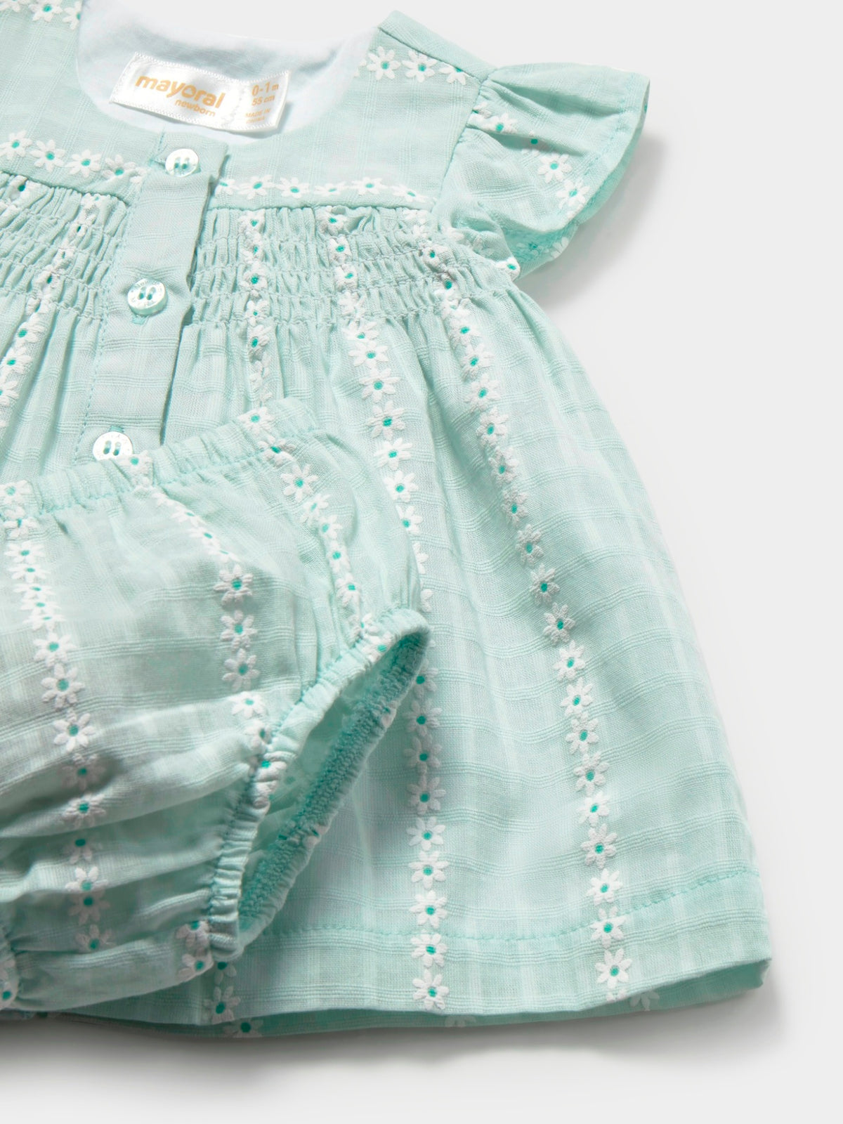 Vestido tule Aqua (Verde Água)  para Bebé Menina - Mayoral