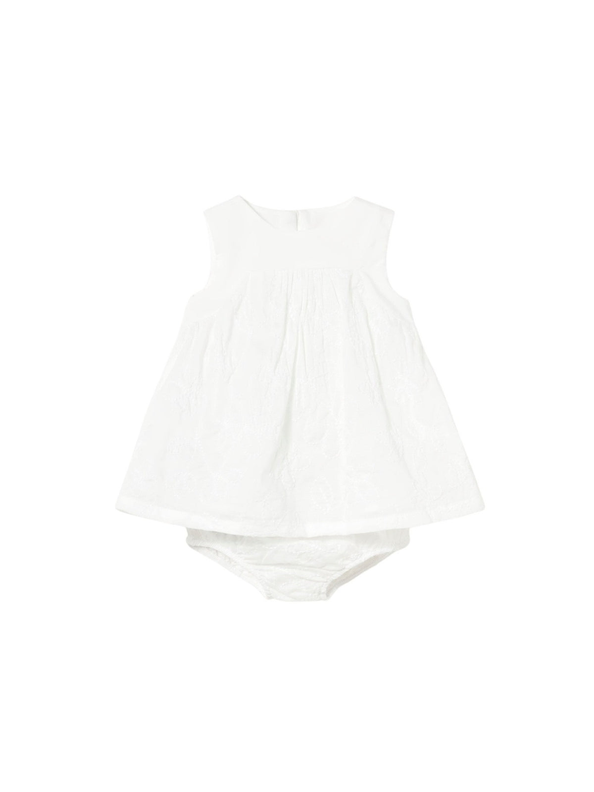 Vestido bordado Branco (Branco)  para Bebé Menina - Mayoral