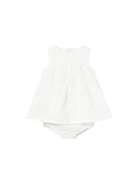 Vestido bordado Branco (Branco)  para Bebé Menina - Mayoral