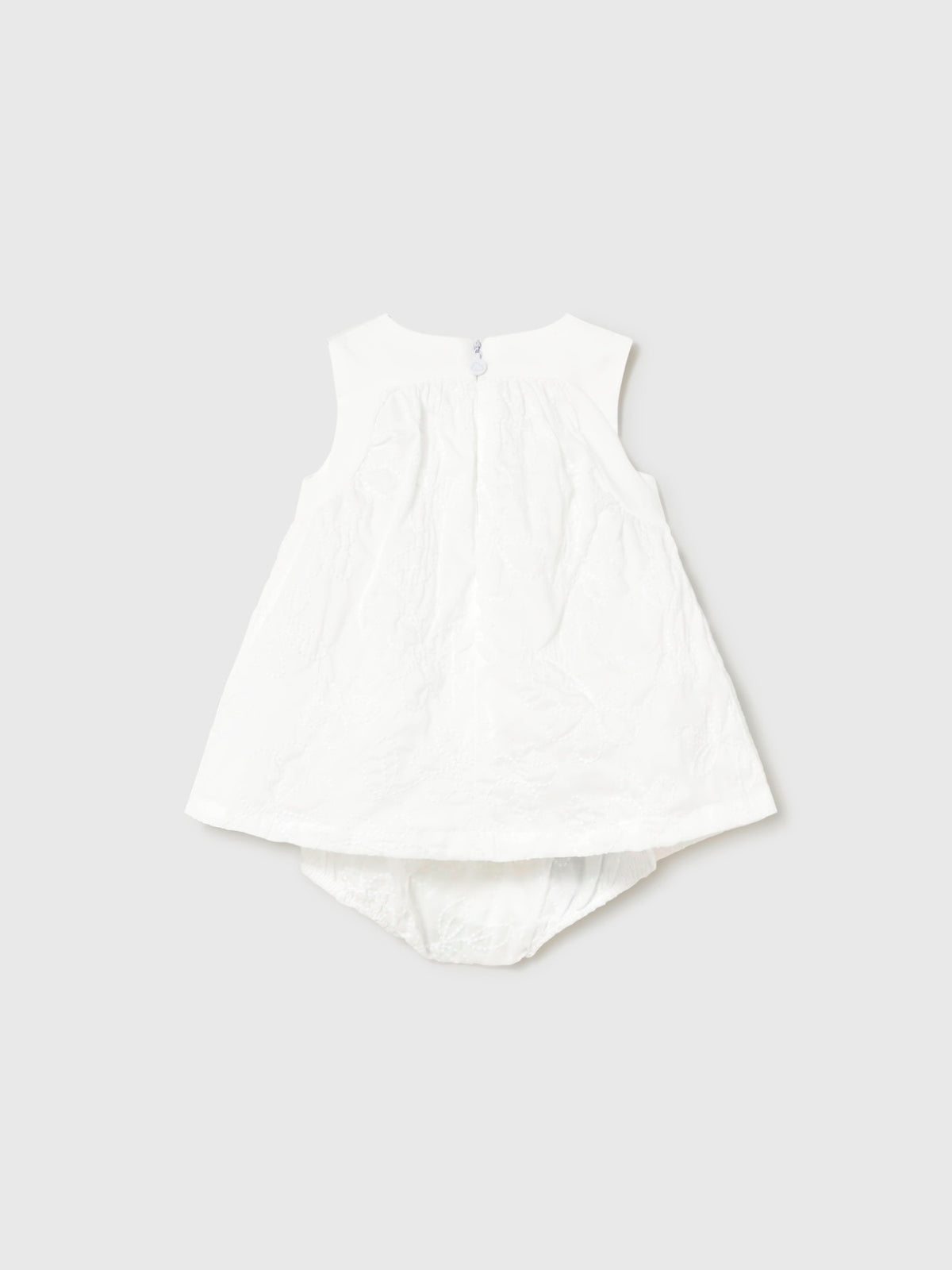 Vestido bordado Branco (Branco)  para Bebé Menina - Mayoral