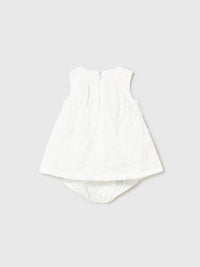 Vestido bordado Branco (Branco)  para Bebé Menina - Mayoral