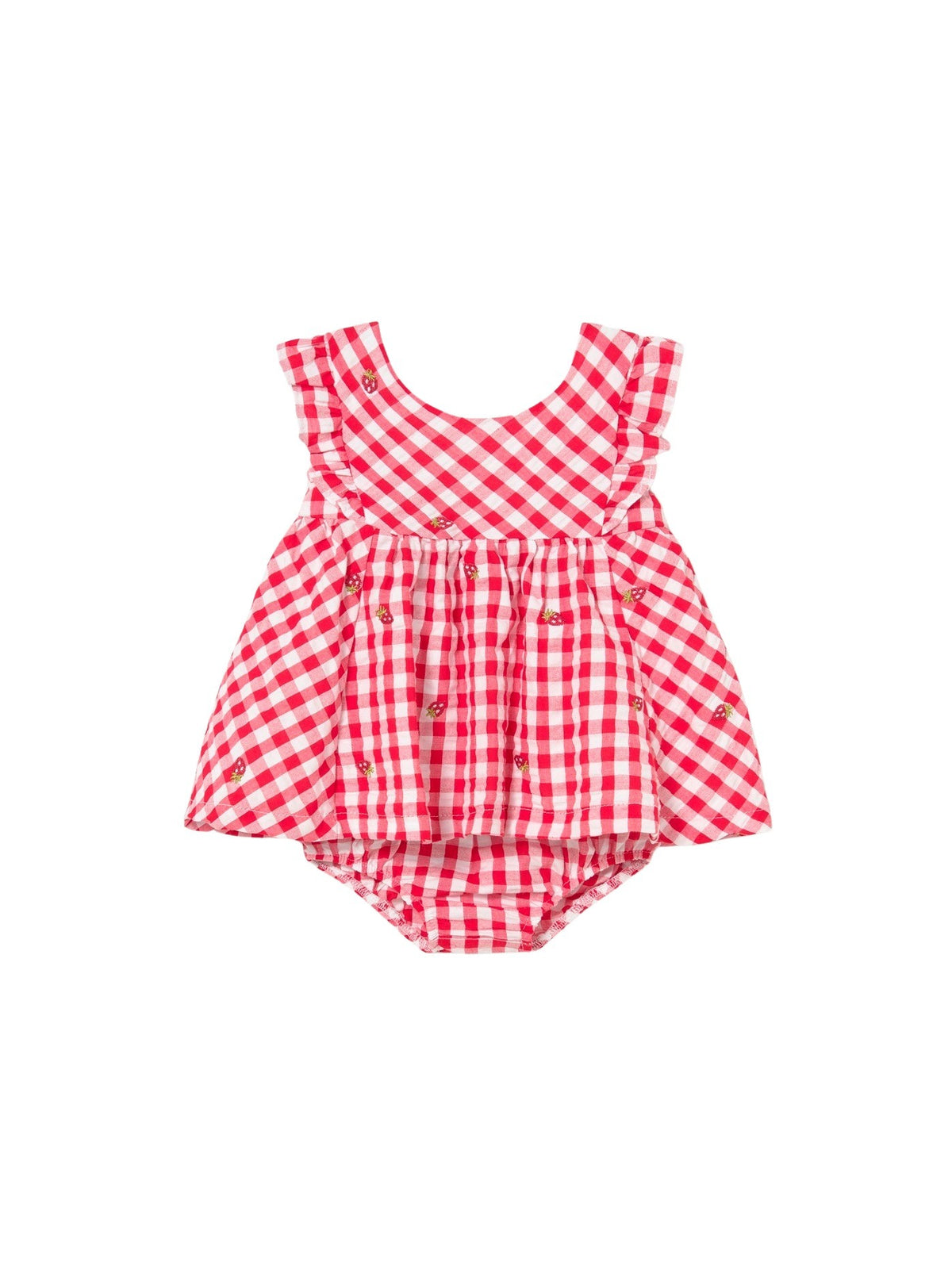 Vestido sersucker Vermelho (Vermelho)  para Bebé Menina - Mayoral