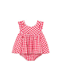 Vestido sersucker Vermelho (Vermelho)  para Bebé Menina - Mayoral