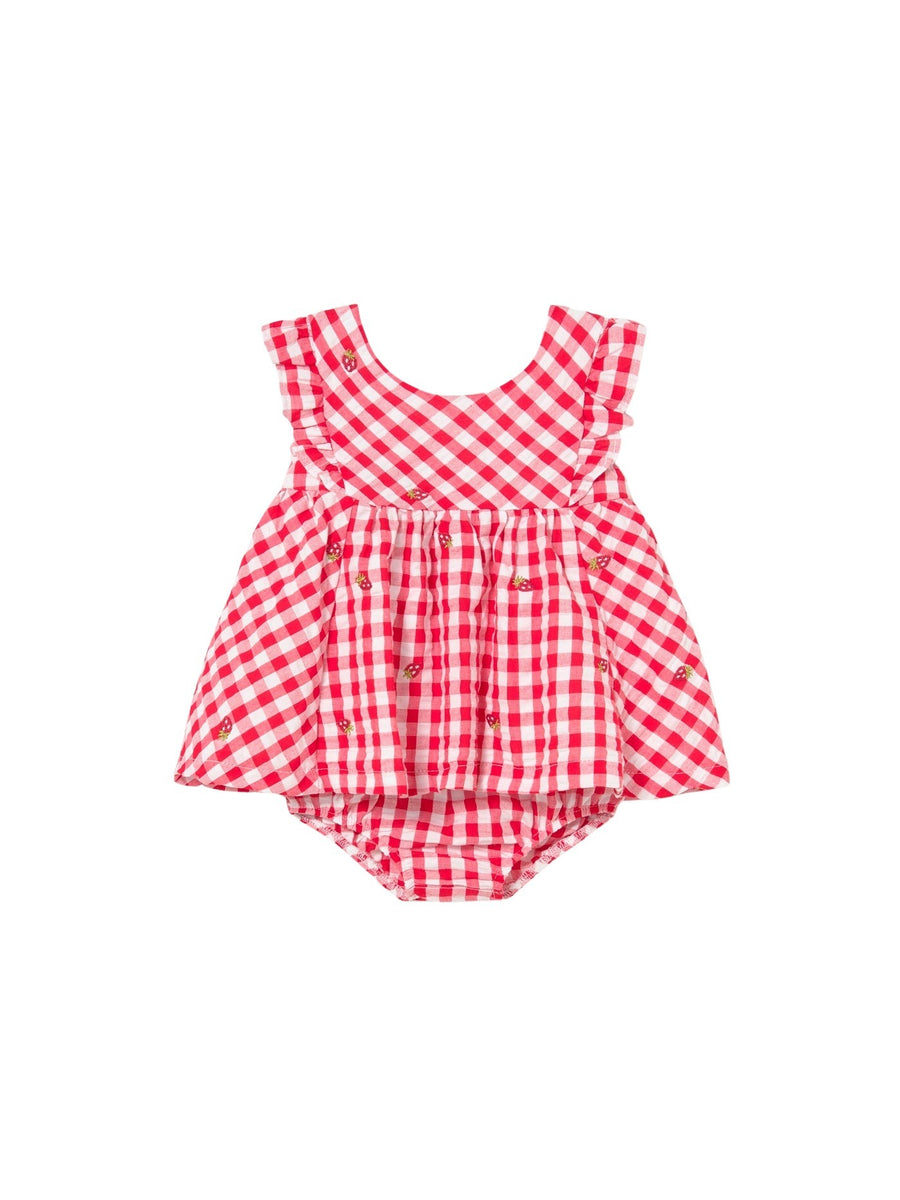 Vestido sersucker Vermelho (Vermelho)  para Bebé Menina - Mayoral