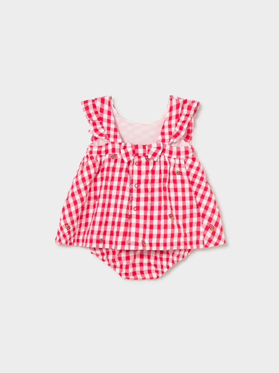 Vestido sersucker Vermelho (Vermelho)  para Bebé Menina - Mayoral