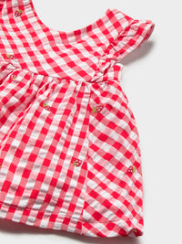 Vestido sersucker Vermelho (Vermelho)  para Bebé Menina - Mayoral