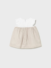 Vestido Topeira (Castanho Claro)  para Bebé Menina - Mayoral