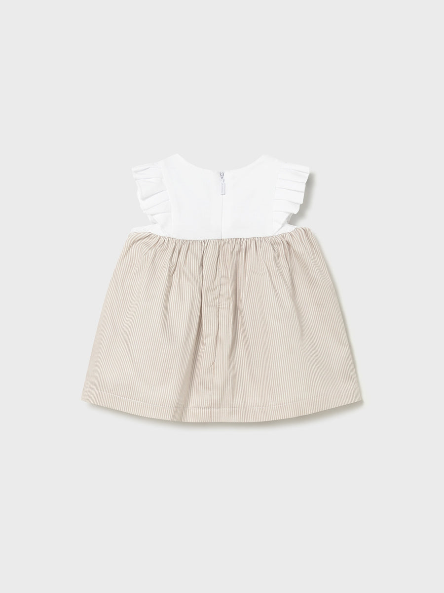 Vestido Topeira (Castanho Claro)  para Bebé Menina - Mayoral