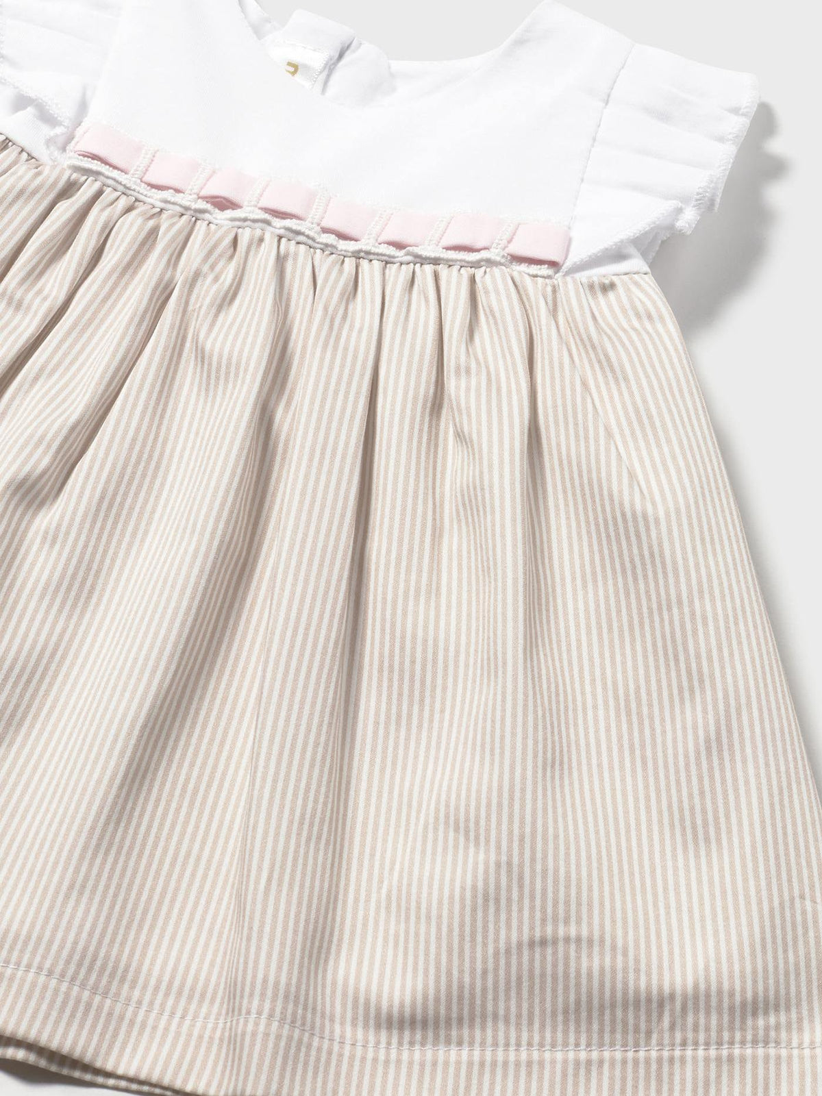 Vestido Topeira (Castanho Claro)  para Bebé Menina - Mayoral