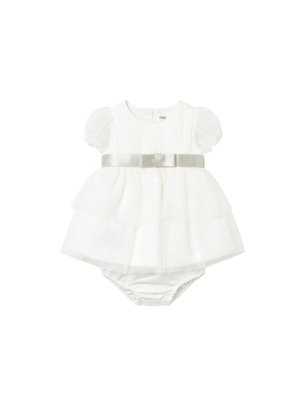 Vestido tule cerimónia Nata (Creme / Pérola)  para Bebé Menina - Mayoral
